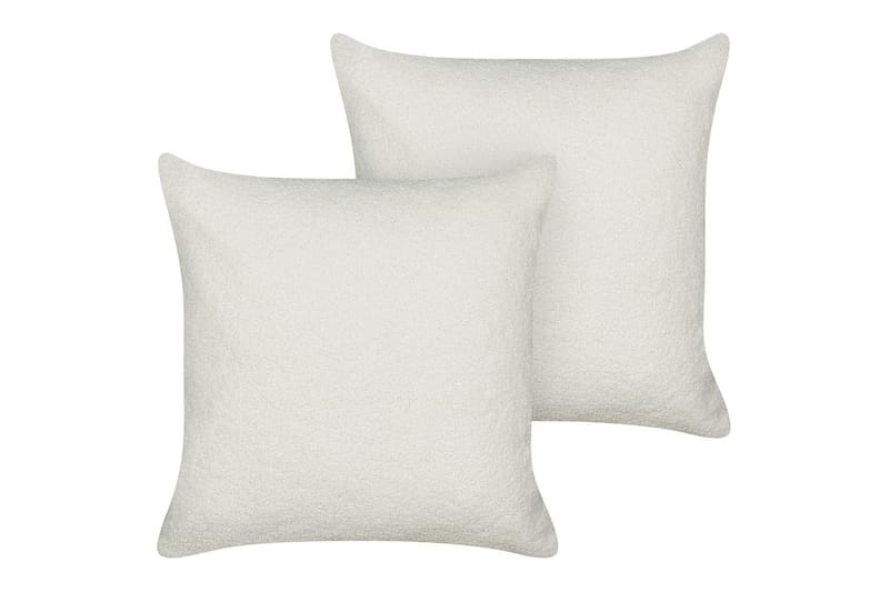 Pynteputer Leuzea sett med 2 Hvit, 45x45 cm - Hvit, 45x45 cm - Hagemøbler & utemiljø - Puter - Hageputer
