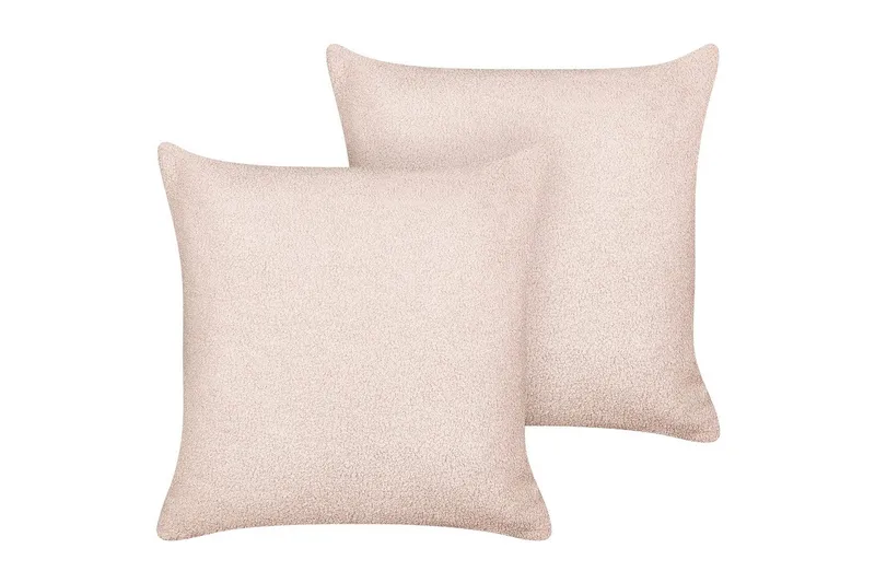 Pynteputer Leuzea sett med 2 Rosa, 45x45 cm, Rosa, 45x45 cm