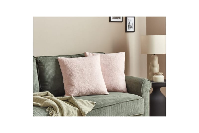Pynteputer Leuzea sett med 2 Rosa, 45x45 cm - Rosa, 45x45 cm - Hagemøbler & utemiljø - Puter - Hageputer