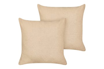 Pynteputer Leuzea sett med 2 Sandbeige, 60x60 cm