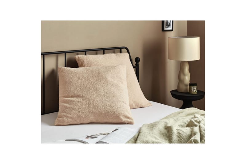 Pynteputer Leuzea sett med 2 Sandbeige, 60x60 cm - Sandbeige, 60x60 cm - Hagemøbler & utemiljø - Puter - Hageputer