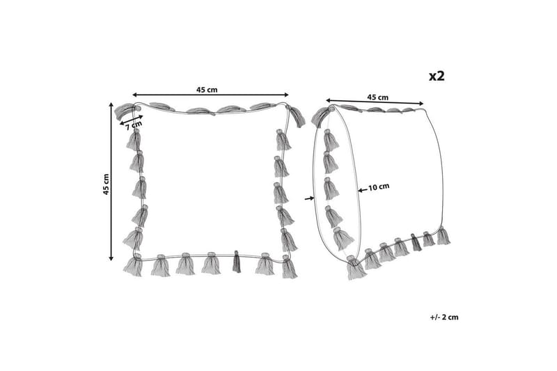 Pynteputer Lynchis sett av 2 Rosa - Rosa - Hagemøbler & utemiljø - Puter - Hageputer