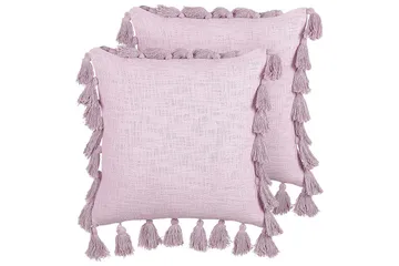 Pynteputer Lynchis sett av 2 Rosa - Rosa - Hagemøbler & utemiljø - Puter - Hageputer