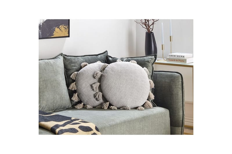 Pynteputer Madia sett med 2 Grå - Grå - Hagemøbler & utemiljø - Puter - Hageputer