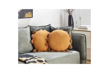 Pynteputer Madia sett med 2 Oransje - Oransje - Hagemøbler & utemiljø - Puter - Hageputer