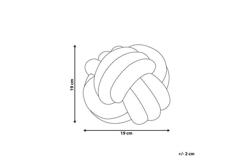 Pynteputer Malni Beige, 19x19x19 cm - Beige, 19x19x19 cm - Hagemøbler & utemiljø - Puter - Hageputer
