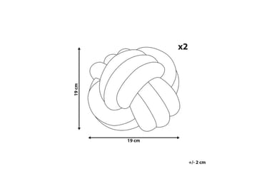 Pynteputer Malni sett med 2 Beige - Beige - Hagemøbler & utemiljø - Puter - Hageputer