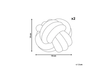 Pynteputer Malni sett med 2 Grå - Grå - Hagemøbler & utemiljø - Puter - Hageputer