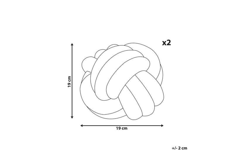 Pynteputer Malni sett med 2 Grå - Grå - Hagemøbler & utemiljø - Puter - Hageputer