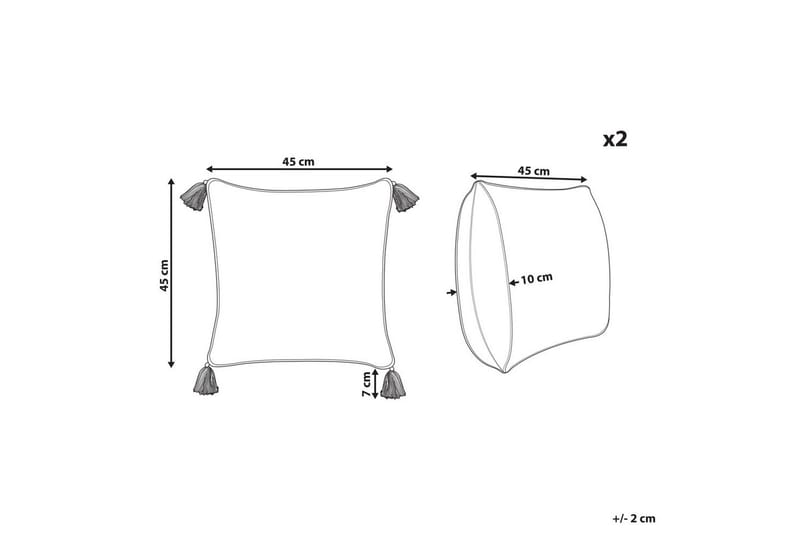 Pynteputer Malus sett med 2 - Hagemøbler & utemiljø - Puter - Hageputer