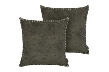 Pynteputer Melur sett på 2 Grå - Grå - Hagemøbler & utemiljø - Puter - Hageputer