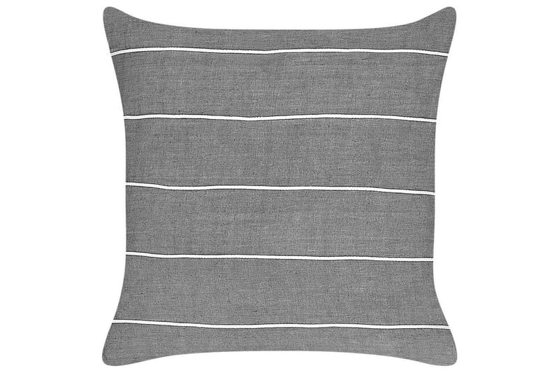 Pynteputer Milas sett med 2 Grå/hvit - Grå/hvit - Hagemøbler & utemiljø - Puter - Hageputer