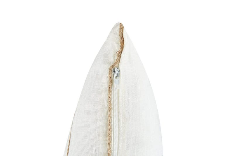 Pynteputer Milas sett med 2 Hvit/Beige - Hvit/Beige - Hagemøbler & utemiljø - Puter - Hageputer