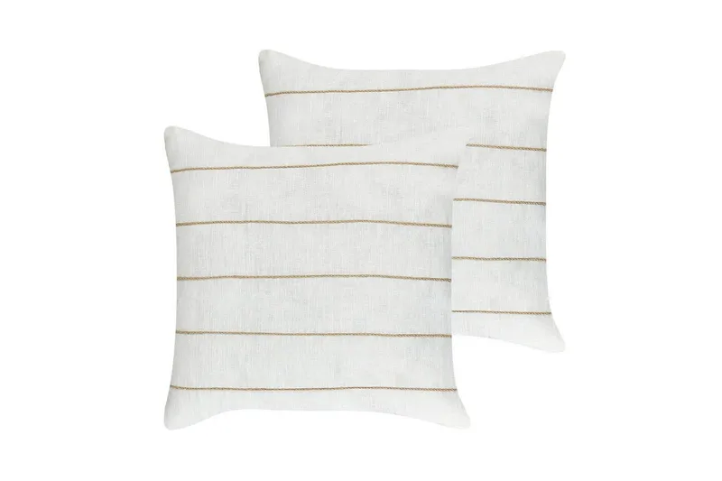 Pynteputer Milas sett med 2 Hvit/Beige, Hvit/Beige