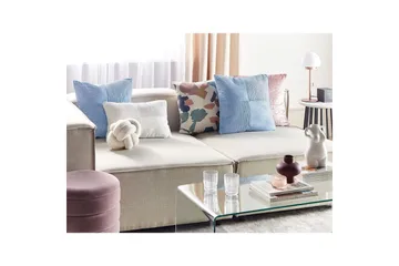 Pynteputer Millet sett med 2 Blå, Firkantet - Blå, Firkantet - Hagemøbler & utemiljø - Puter - Hageputer