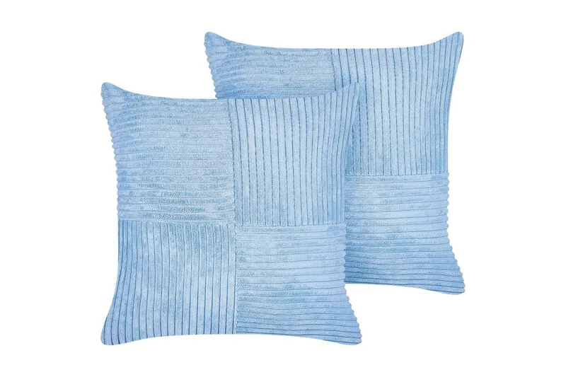 Pynteputer Millet sett med 2 Blå, Firkantet - Blå, Firkantet - Hagemøbler & utemiljø - Puter - Hageputer