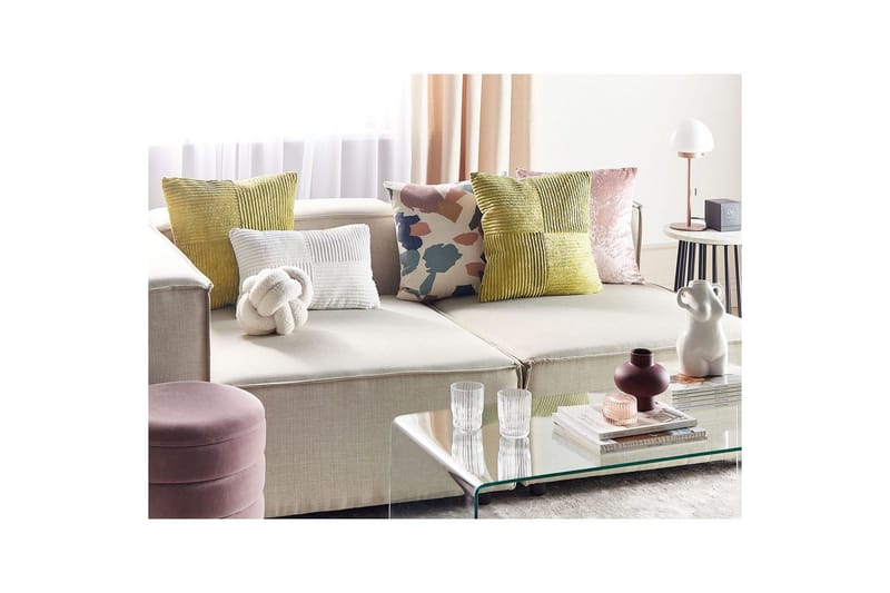 Pynteputer Millet sett med 2 Grønn, Firkantet - Grønn, Firkantet - Hagemøbler & utemiljø - Puter - Hageputer