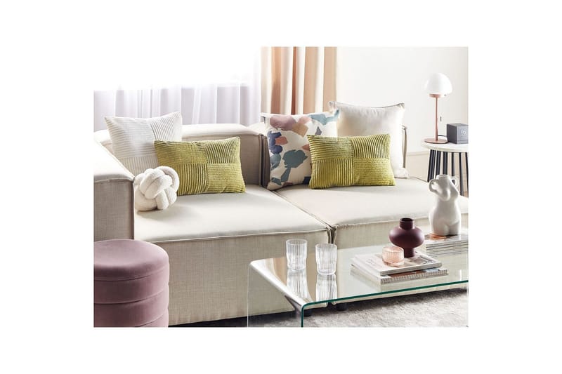 Pynteputer Millet sett med 2 Grønn, Rektangulær - Grønn, Rektangulær - Hagemøbler & utemiljø - Puter - Hageputer