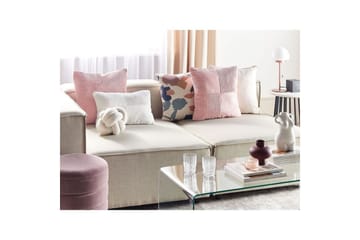 Pynteputer Millet sett med 2 Rosa, Firkantet - Rosa, Firkantet - Hagemøbler & utemiljø - Puter - Hageputer