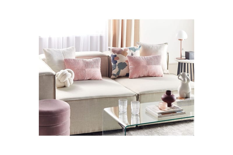 Pynteputer Millet sett med 2 Rosa, Rektangulær - Rosa, Rektangulær - Hagemøbler & utemiljø - Puter - Hageputer