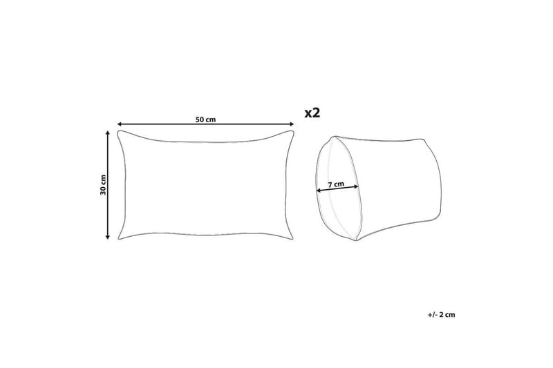 Pynteputer Millet sett med 2 Rosa, Rektangulær - Rosa, Rektangulær - Hagemøbler & utemiljø - Puter - Hageputer