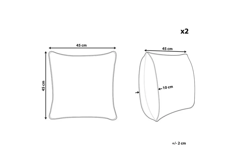 Pynteputer Moonflower sett à 2 - Hagemøbler & utemiljø - Puter - Hageputer