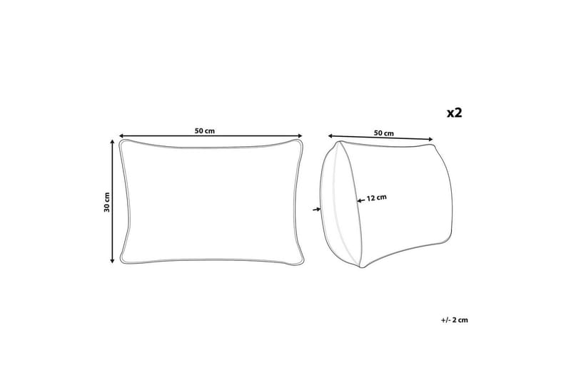 Pynteputer Motari sett á 2 Rektangulær - Rektangulær - Hagemøbler & utemiljø - Puter - Hageputer