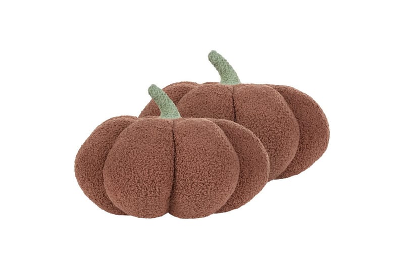 Pynteputer Munchkin sett á 2 Brun/Grønn, 35x35x30 cm - Brun/Grønn, 35x35x30 cm - Hagemøbler & utemiljø - Puter - Sofaputer & benkeputer