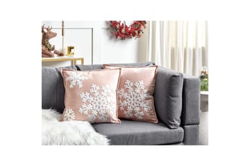 Pynteputer Murraya sett av 2 Rosa/Hvit - Rosa/Hvit - Hagemøbler & utemiljø - Puter - Hageputer