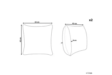Pynteputer Narcissus sett på 2 - Hagemøbler & utemiljø - Puter - Hageputer