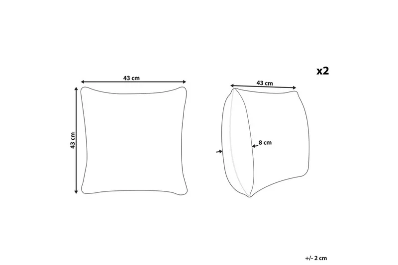 Pynteputer Narcissus sett på 2 - Hagemøbler & utemiljø - Puter - Hageputer