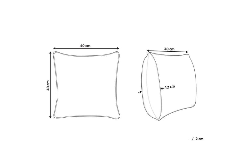 Pynteputer Radzkot Oransje/Hvit/Svart - Oransje/Hvit/Svart - Tekstiler & tepper - Pute & putetrekk - Pynteputer