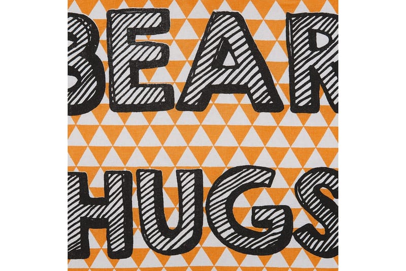 Pynteputer Radzkot sett med 2 Oransje/Hvit/Svart - Oransje/Hvit/Svart - Hagemøbler & utemiljø - Puter - Hageputer