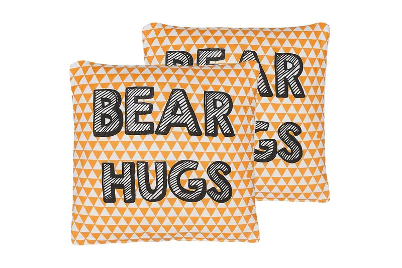 Pynteputer Radzkot sett med 2 Oransje/Hvit/Svart, Oransje/Hvit/Svart