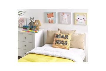 Pynteputer Radzkot sett med 2 Oransje/Hvit/Svart - Oransje/Hvit/Svart - Hagemøbler & utemiljø - Puter - Hageputer