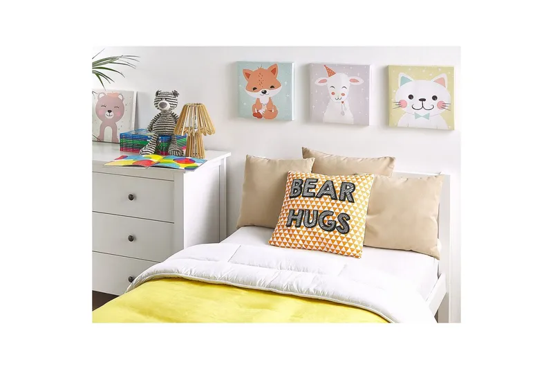 Pynteputer Radzkot sett med 2 Oransje/Hvit/Svart - Oransje/Hvit/Svart - Hagemøbler & utemiljø - Puter - Hageputer