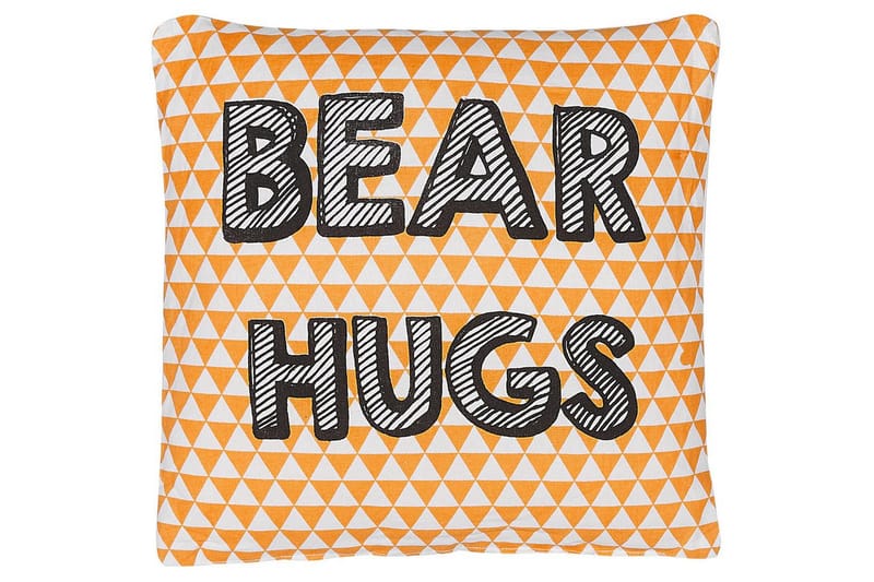 Pynteputer Radzkot sett med 2 Oransje/Hvit/Svart - Oransje/Hvit/Svart - Hagemøbler & utemiljø - Puter - Hageputer