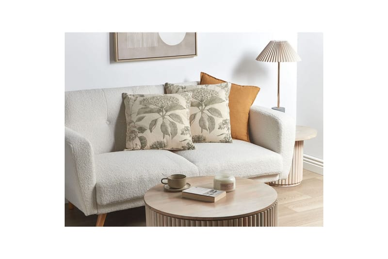 Pynteputer Rosemary sett med 2 Beige/Grønn - Beige/Grønn - Hagemøbler & utemiljø - Puter - Hageputer