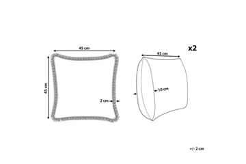 Pynteputer Sativus sett med 2 stk. - Hagemøbler & utemiljø - Puter - Hageputer