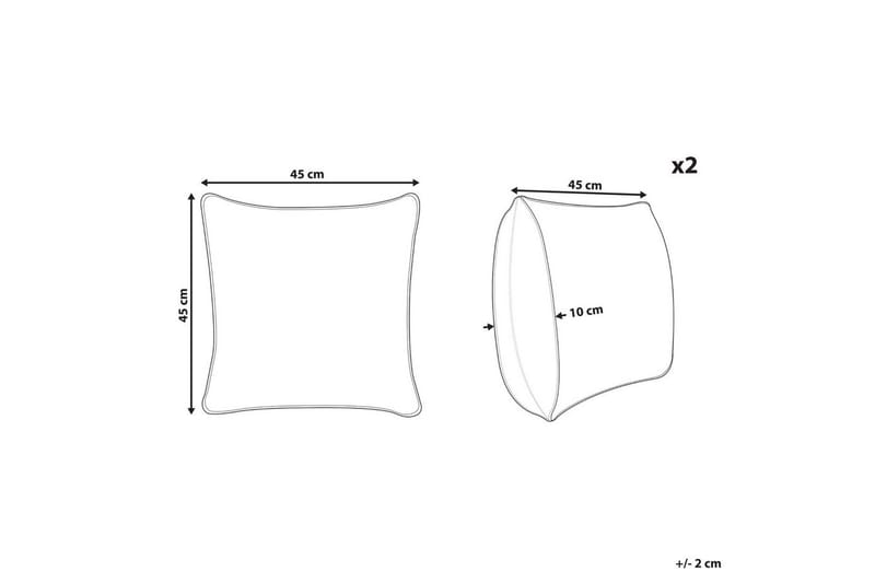 Pynteputer Sesbania sett av 2 - Hagemøbler & utemiljø - Puter - Hageputer