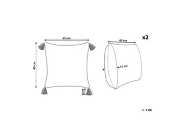 Pynteputer Setosa sett på 2 - Hagemøbler & utemiljø - Puter - Hageputer