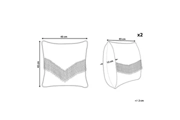 Pynteputer Sofca sett på 2 - Hagemøbler & utemiljø - Puter - Hageputer
