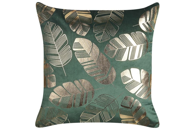 Pynteputer Sunflower sett med 2 Grønn/gull - Grønn/gull - Hagemøbler & utemiljø - Puter - Hageputer