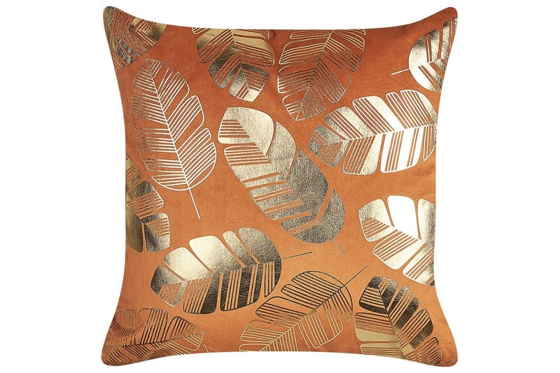 Pynteputer Sunflower sett med 2 Oransje/gull - Oransje/gull - Hagemøbler & utemiljø - Puter - Hageputer