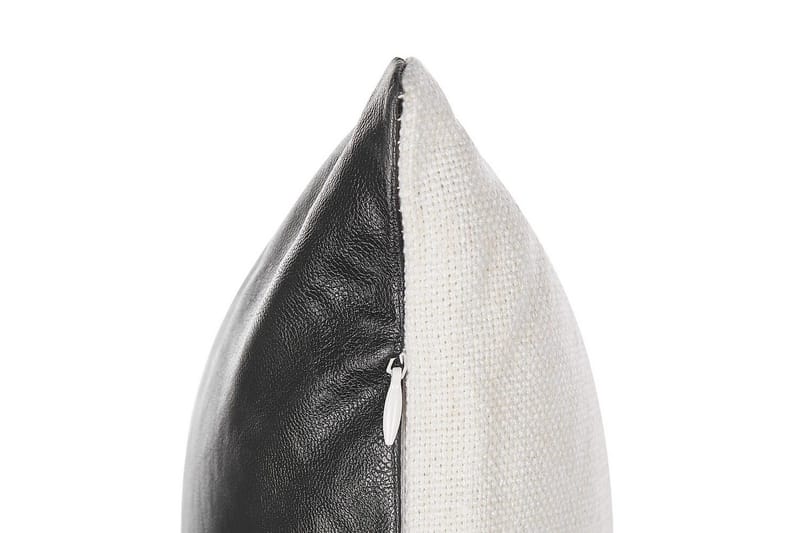 Pynteputer Sven sett med 2 Hvit/Svart, Firkantet - Hvit/Svart, Firkantet - Hagemøbler & utemiljø - Puter - Hageputer