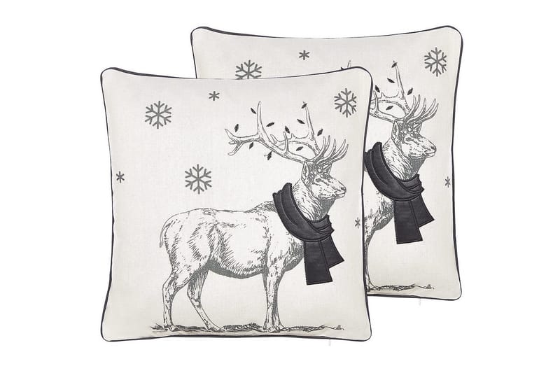 Pynteputer Sven sett med 2 Hvit/Svart, Firkantet, Hvit/Svart, Firkantet