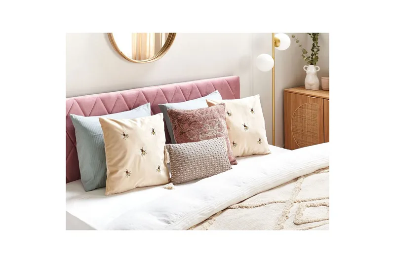 Pynteputer Talinum sett på 2 Beige/gul/brun/hvit - Beige/gul/brun/hvit - Hagemøbler & utemiljø - Puter - Hageputer