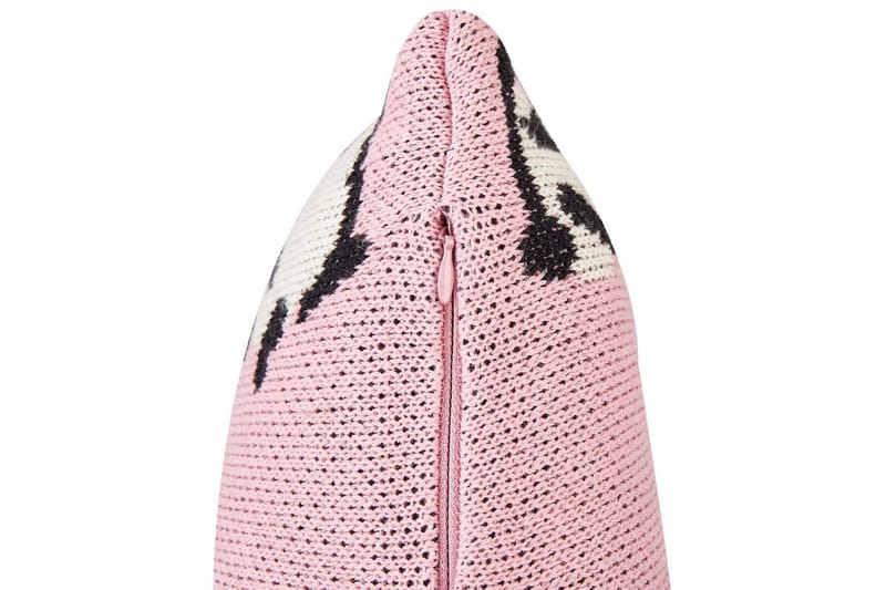 Pynteputer Talokan sett på 2 Rosa/svart/hvit - Rosa/svart/hvit - Hagemøbler & utemiljø - Puter - Hageputer