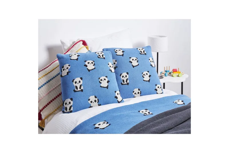 Pynteputer Talokan sett på 2 Blå/svart/hvit - Blå/svart/hvit - Hagemøbler & utemiljø - Puter - Hageputer