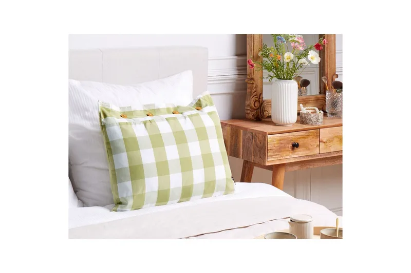 Pynteputer Tamnine Grønn/hvit, Rektangulær - Grønn/hvit, Rektangulær - Hagemøbler & utemiljø - Puter - Hageputer